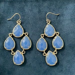 Kendra Scott Carlone Earring in Periwinkle / Silver